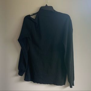 Black Sweater with cut off